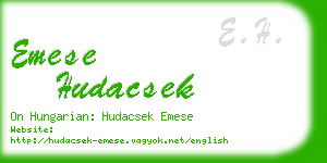 emese hudacsek business card